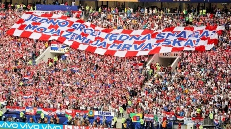 El subcampeonato de Croacia ilusionó a su hinchada que llegó 
    en gran número a Rusia. Fuente: Getty Images