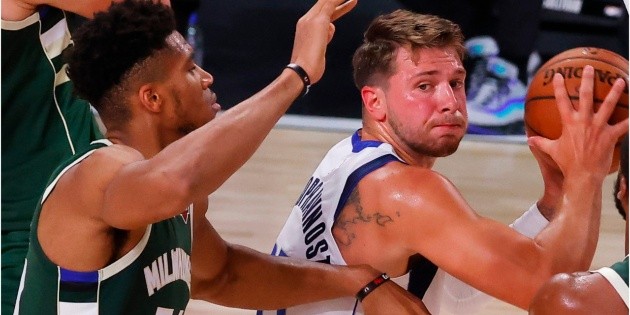 NBA |  See VIDEO of the match between Giannis Antetokounmpo and Luka Doncic in the con Milwakee Bucks vs.  Dallas Mavericks