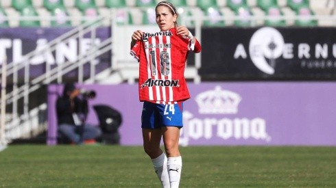 Alicia Cervantes anotó el gol del empate antes de culminar el primer tiempo y le dedicó su anotación a Bejarano