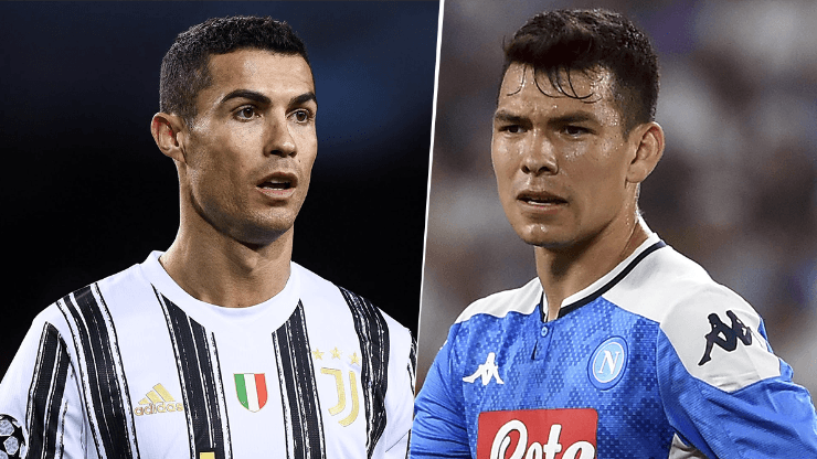 Cristiano Ronaldo y Chucky Lozano, Juventus vs. Napoli por la Supercopa de Italia