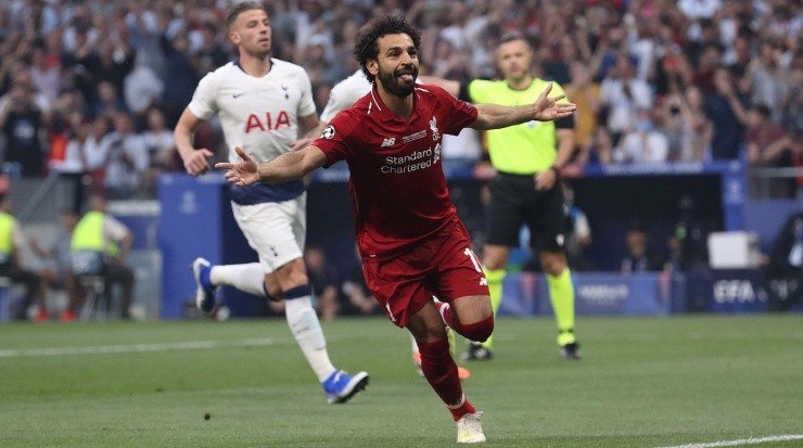 Salah ya metió el primer tanto, de penal, contra Lloris. Fuente: Getty Images
