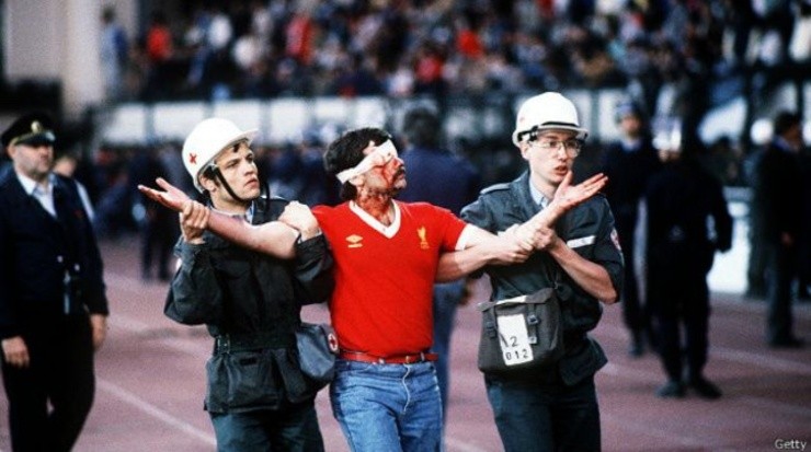 La década del 80 fue dominada por los hooligans. Fuente: Getty Images