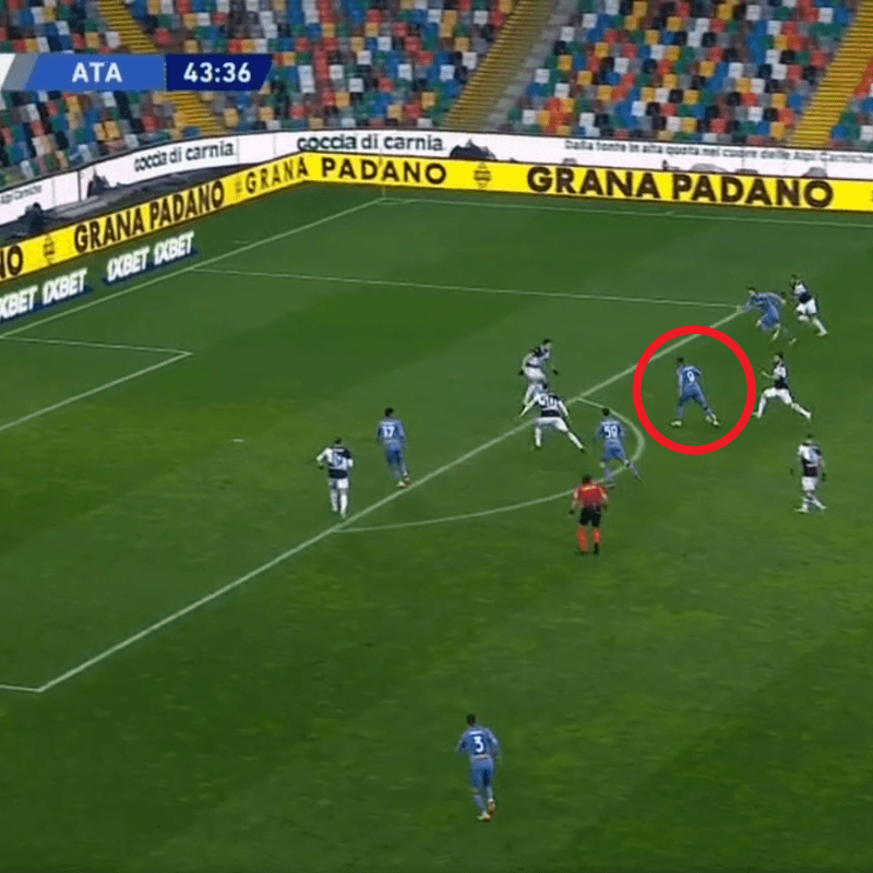 A lo Ronaldo Nazario: golazo de Muriel en el partido Udinese vs. Atalanta