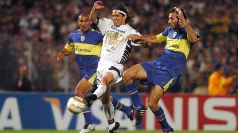 Bruno Marioni marcó el gol para Pumas en la Bombonera. Tiempo después terminaría jugando en Boca.