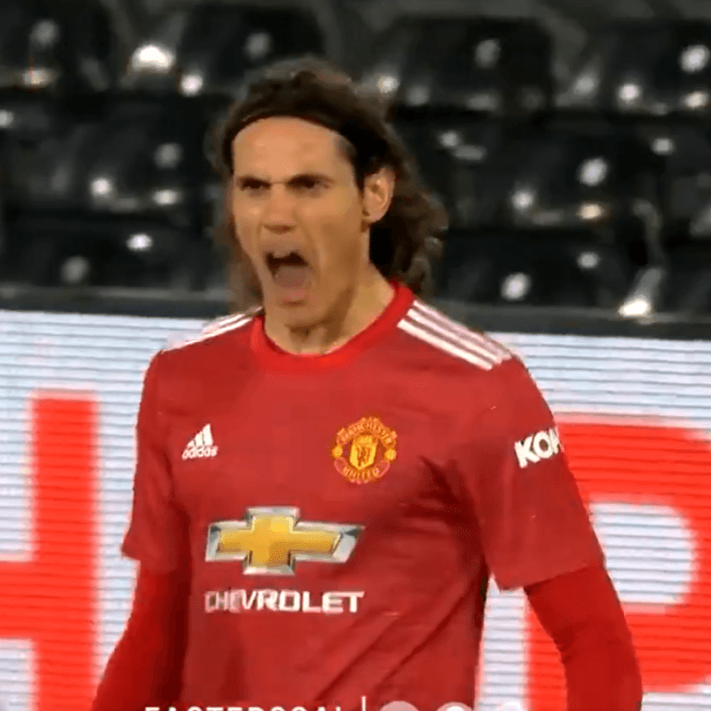 Video: Cavani aprovechó un rebote y metió el empate del United