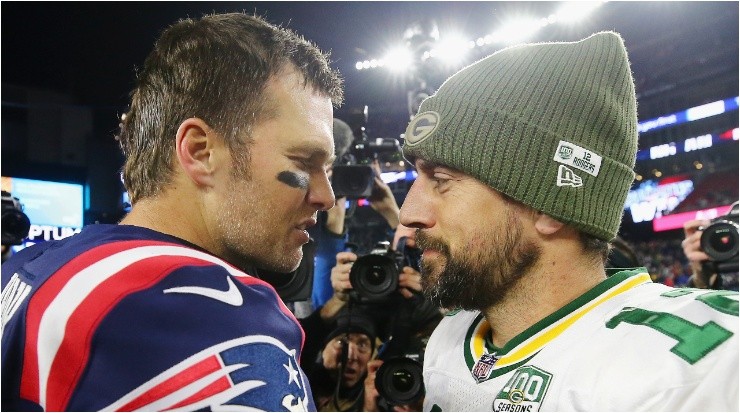 Tom Brady y Aaron Rodgers: Cara a cara (Foto: Getty)