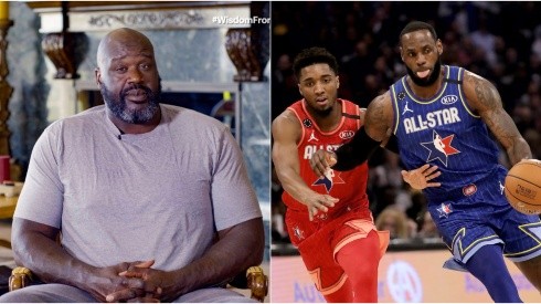 Shaquille Oneal, Donovan Mitchell y LeBron James