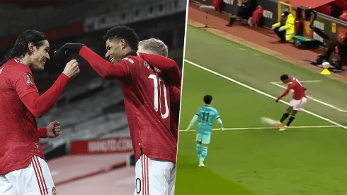 Video: el exquisito pase de Rashford para el gol de Manchester United