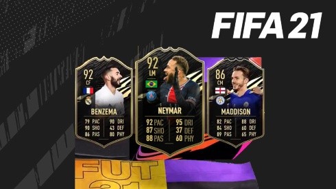 Nuevo IF de Neymar y Benzema en el TOTW 18 del FIFA 21