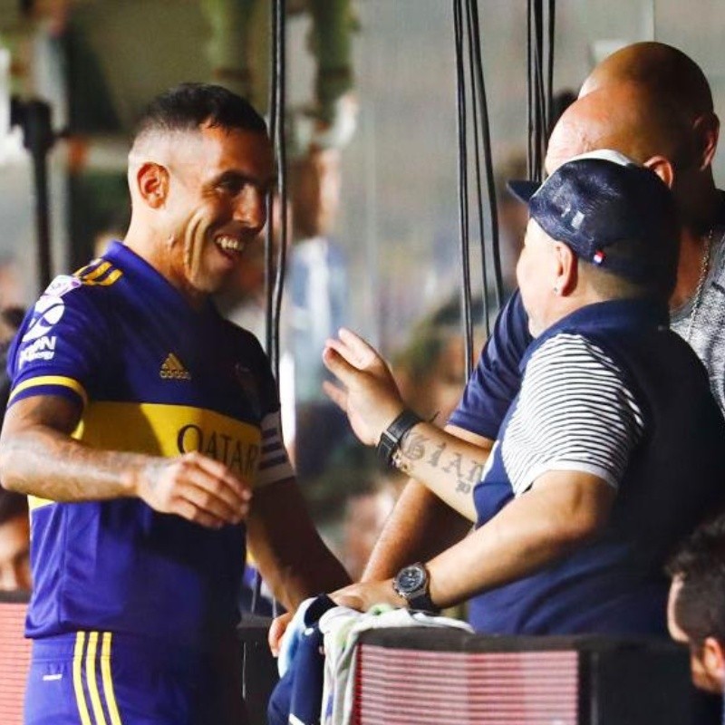 El mensaje que le mandó Tevez a la familia Maradona: "Acá tienen un amigo"