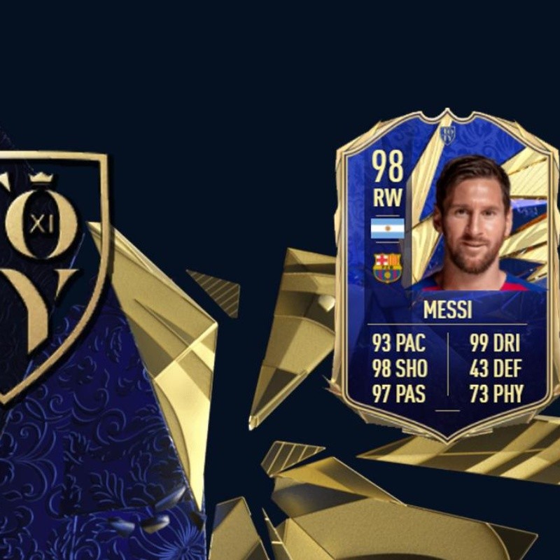 Messi recibe su carta TOTY en el FIFA 21 pero decepciona a la comunidad