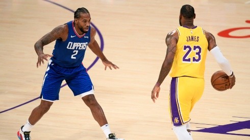 Kawhi Leonard and LeBron James, the two best signings for Clippers and Lakers, respectively. (Getty)