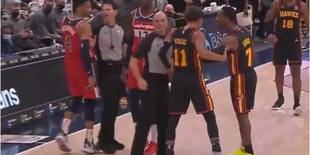 NBA |  VER VIDEO pelea entre Russell Westbrook en Rajon Rondo en Washington Wizards vs Atlanta Hawks