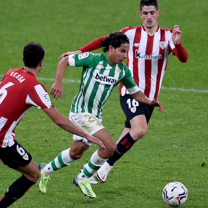 Los partidos que se perderá Diego Lainez con Betis