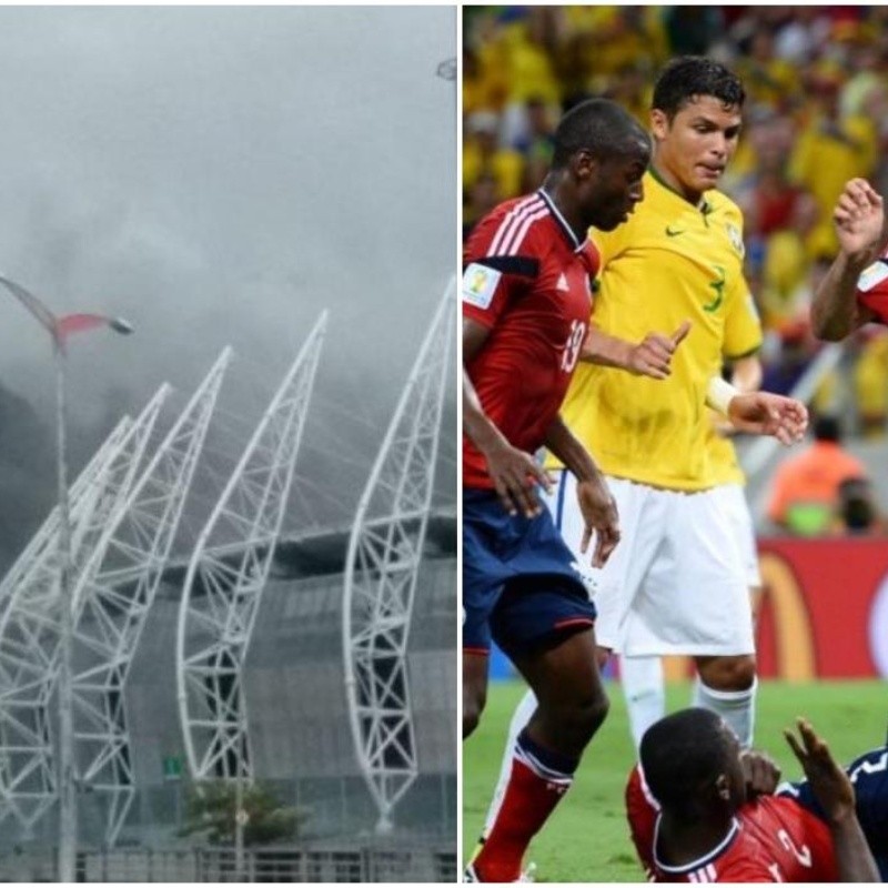 En llamas estadio donde la Selección Colombia jugó en el mundial de Brasil 2014