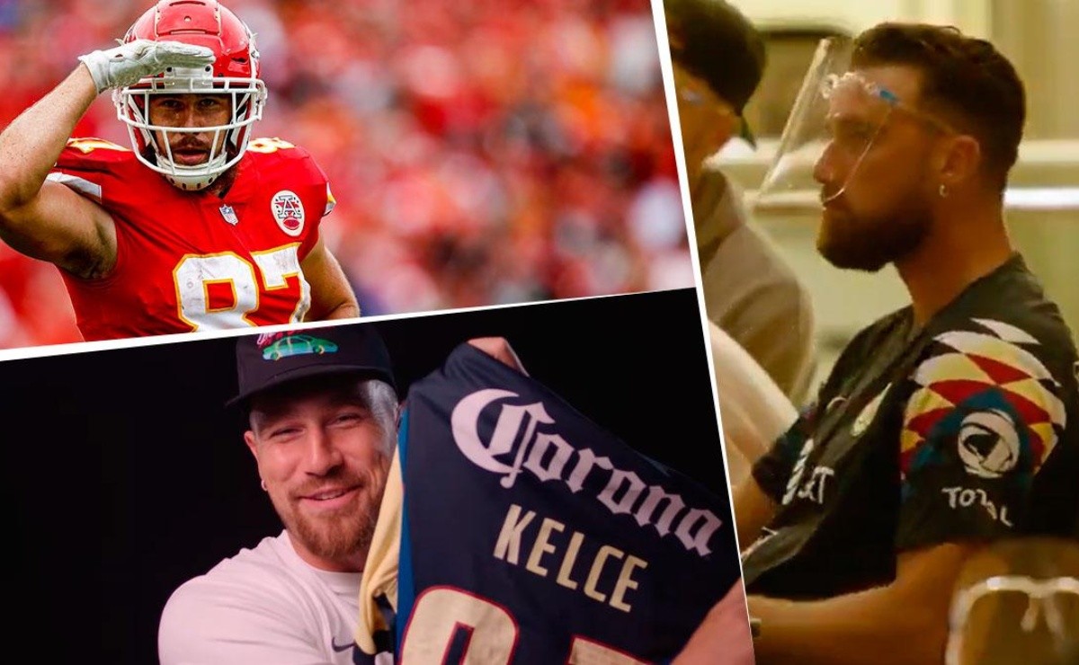 Travis Kelce recibe su jersey Americanista!