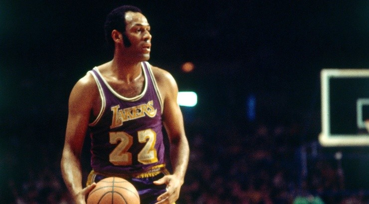 Elgin Baylor while playing for the Los Angeles Lakers. (NBA)