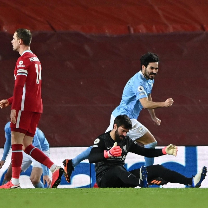 Alisson jugó el peor partido de su vida y el City goleó al Liverpool