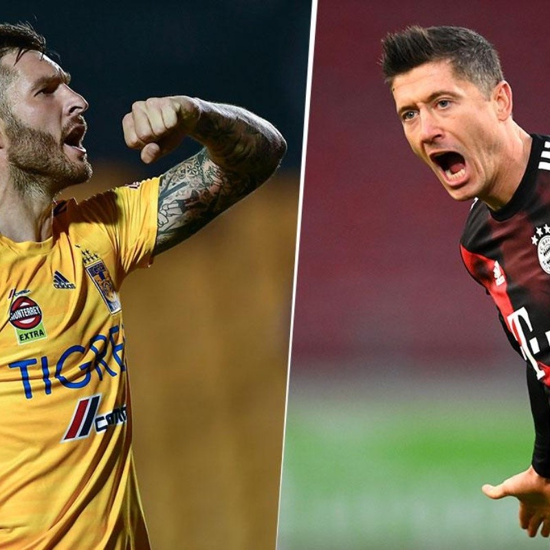 Gignac en Tigres o Lewandowski en Bayern: ¿quién tiene mejores números?