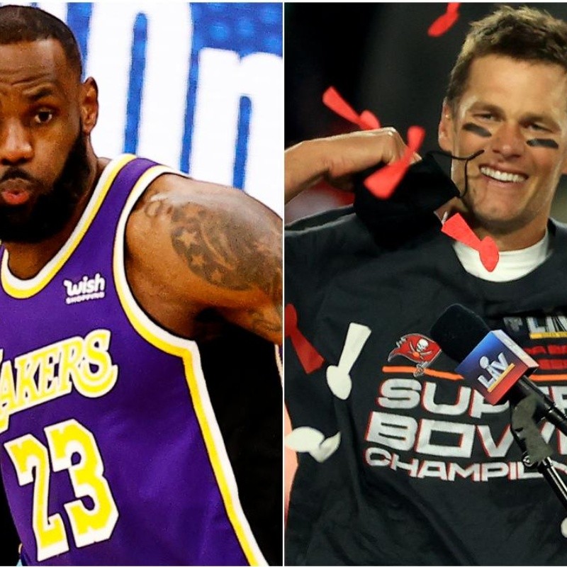 LeBron James se rindió ante Tom Brady y celebró el triunfo de Buccaneers