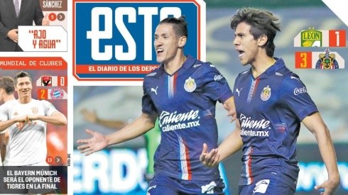 La primera victoria del año para las Chivas fue tema de portadas este martes en la prensa deportiva nacional