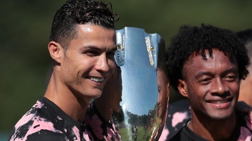 Cristiano Ronaldo y Juan Guillermo Cuadrado, juntos en la Juventus de Italia.