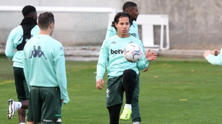 Las primeras imágenes de Lainez entrenando tras superar el Covid-19