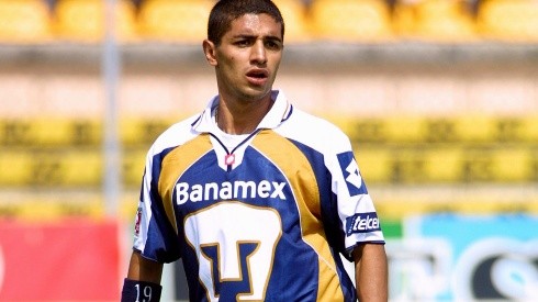 Mariano Trujillo en uno de sus partidos con Pumas.