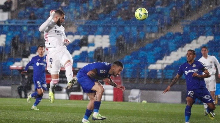 Real Madrid no se da por vencido: venció al Getafe por 2-0 con Benzema y Mendy