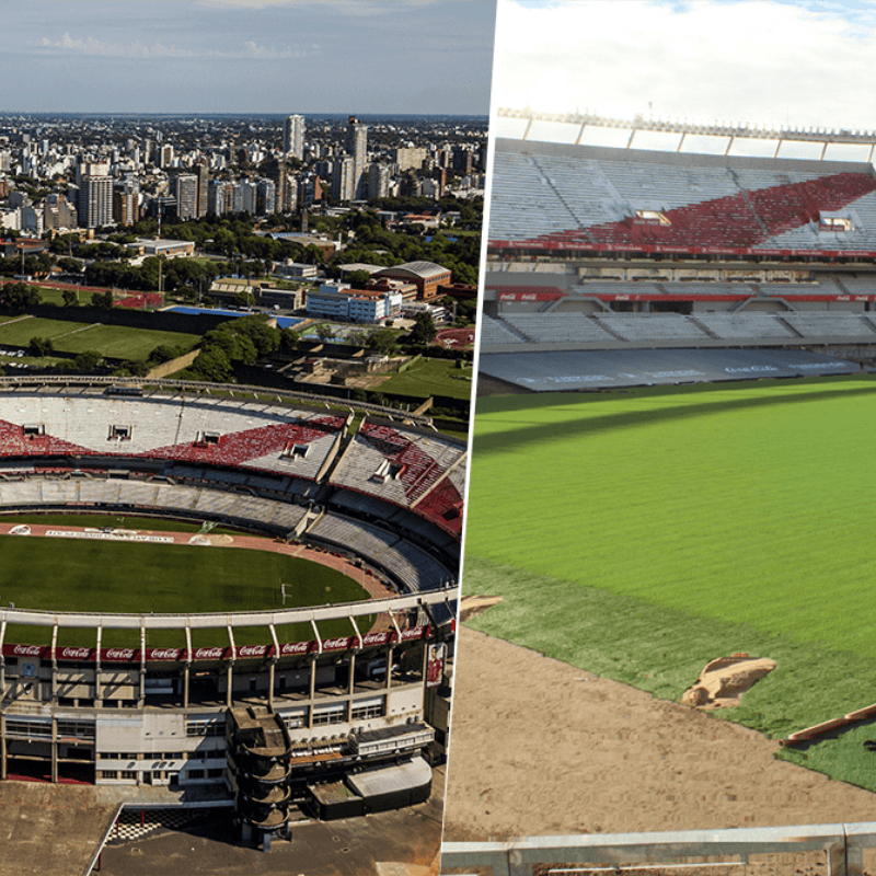 Un billar: River mostró el nuevo césped del Monumental y enamoró a los hinchas