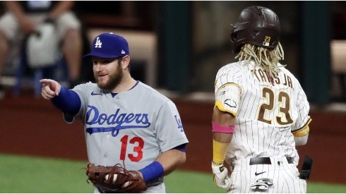 Max Muncy of Dodgers (left) & Fernando Tatís Jr of Padres. (Getty)