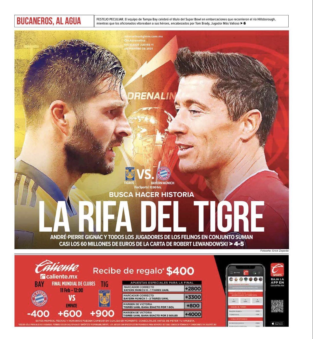 Portada de Adrenalina