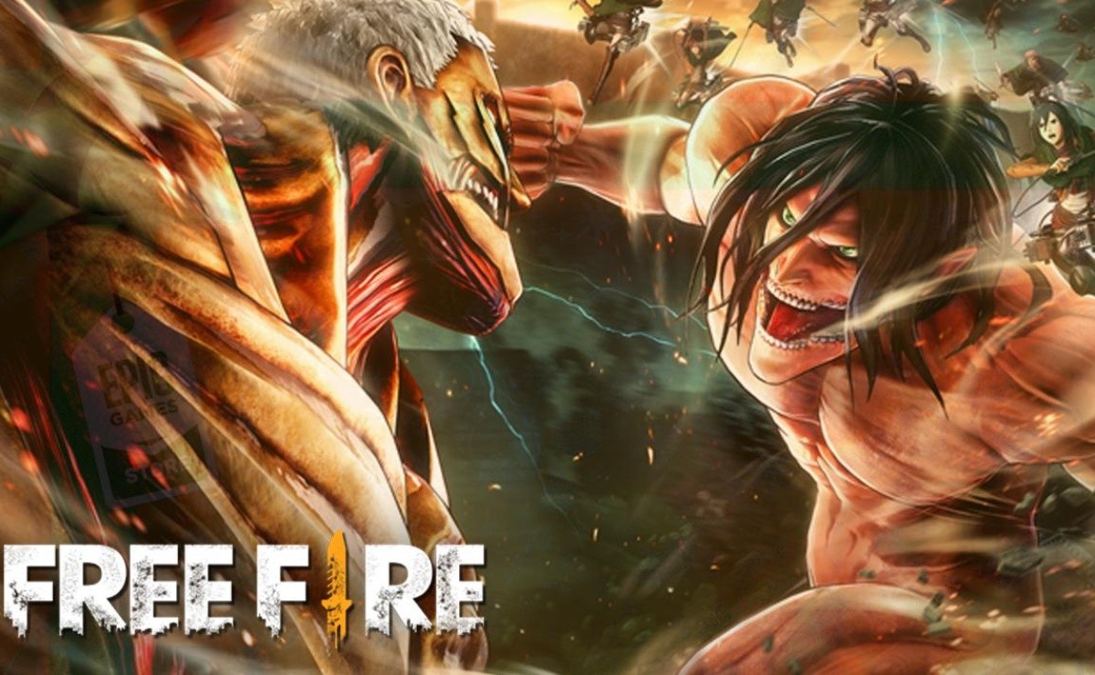 Se filtran las skins de Attack on Titans que llegarán a Free Fire