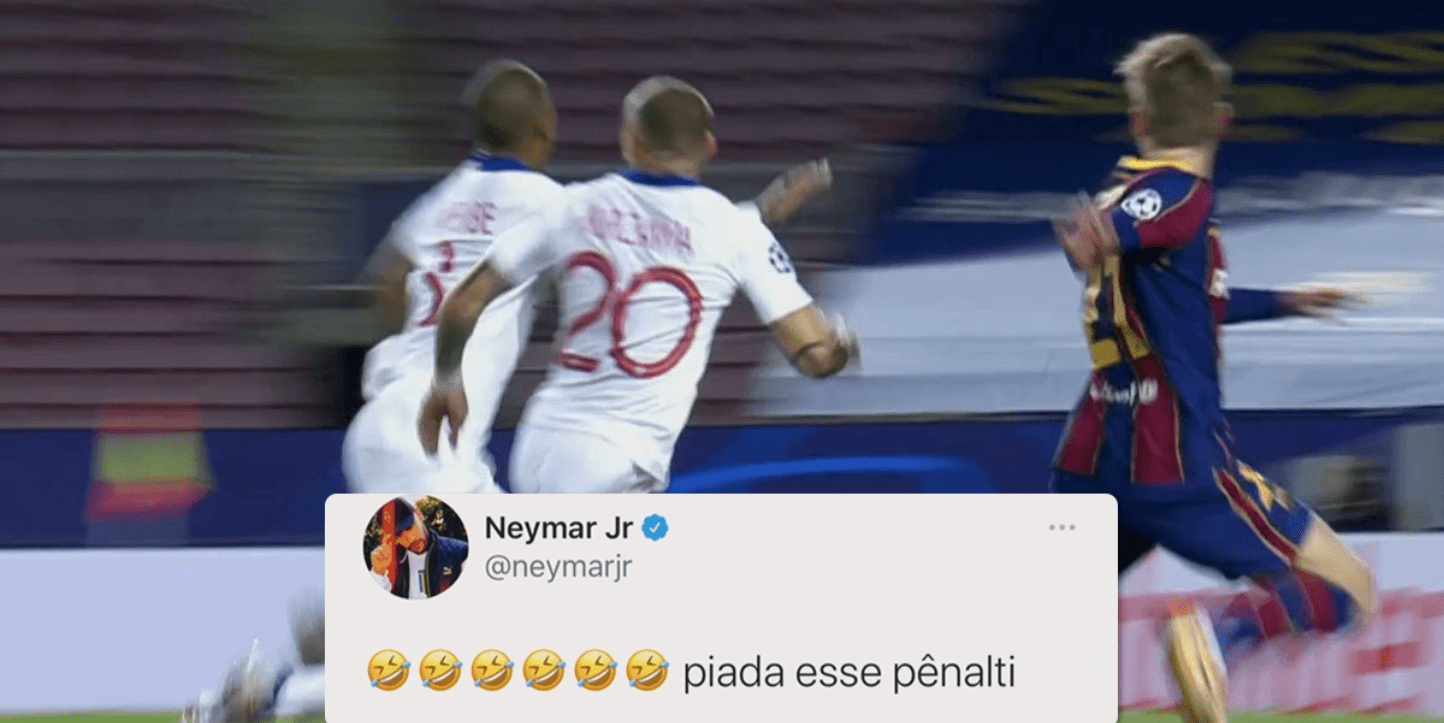 El tuit que borró Neymar sobre el penal del Barcelona ...