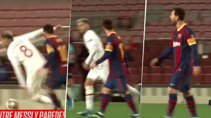 Video: Paredes hizo calentar a Messi y éste se fue sin saludarlo