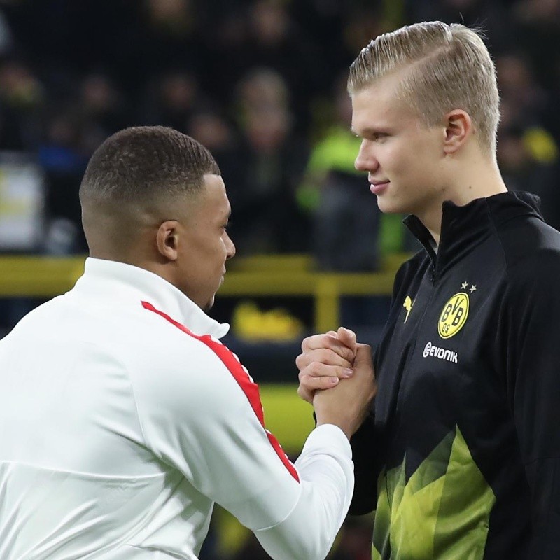 Ni al entrenador, ni a sus compañeros: Haaland le agradeció a Mbappé tras la victoria