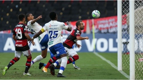 O gol aconteceu na vitória do Flamengo sobre o Fortaleza no 1º turno (Crédito: Getty Images)