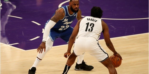Lakers-Nets: James Harden won against Lebron James the most anticipated battle in the NBA
