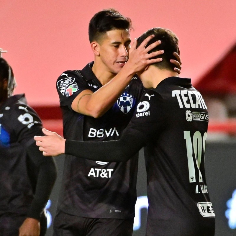 Maxi Meza anotó un golazo para que Rayados le gane Necaxa