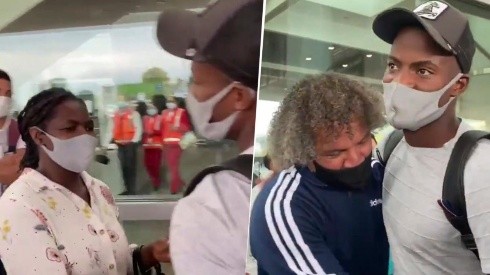 Conmovedor: todo Millonarios fue a recibir a Andrés Román al aeropuerto