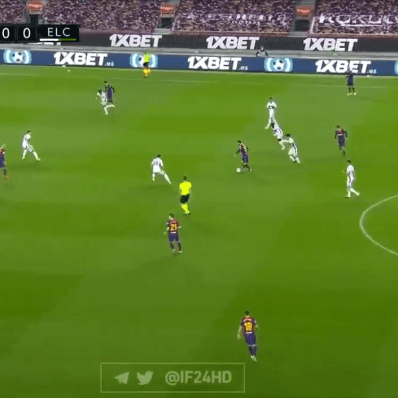 Desde ahí empezó: el último golazo de Messi para el 1-0 del Barcelona