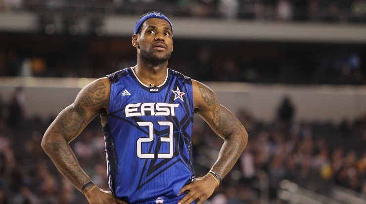 LeBron James at the 2010 All-Star Game (Getty).