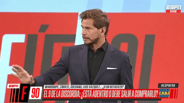 Vignolo en ESPNF90: "Boca tiene que ir a buscar a Diego Costa"