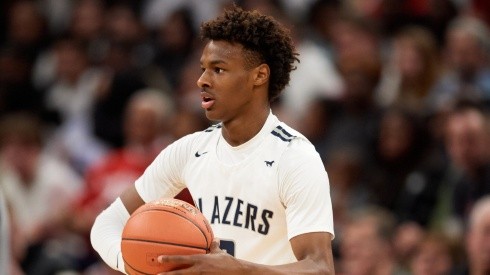 Bronny James could miss his sophomore season with Sierra Canyon. (Getty)