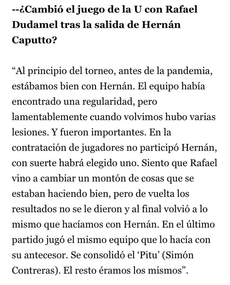 Walter Montillo en entrevista a El Mercurio