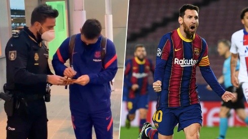 Video viral: Messi le firmó un autógrafo a un policía