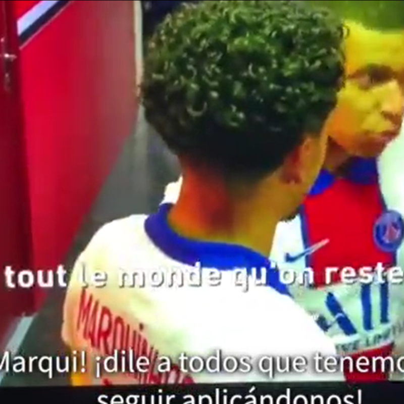 El video de Mbappé en el túnel: "Me quiero llevar el balón del partido"