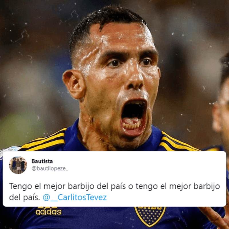 Twitter: le pidió que le firme el barbijo y Tevez entendió todo