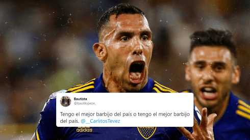 Twitter: le pidió que le firme el barbijo y Tevez entendió todo