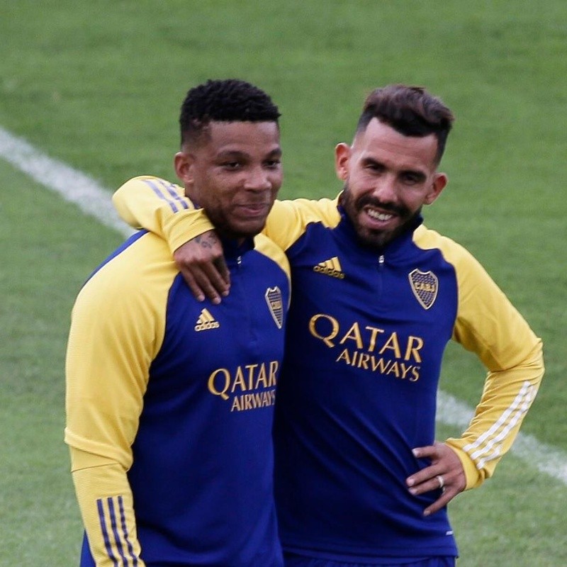 Las 3 fotos que subió Boca en la vuelta de Tevez a los entrenamientos